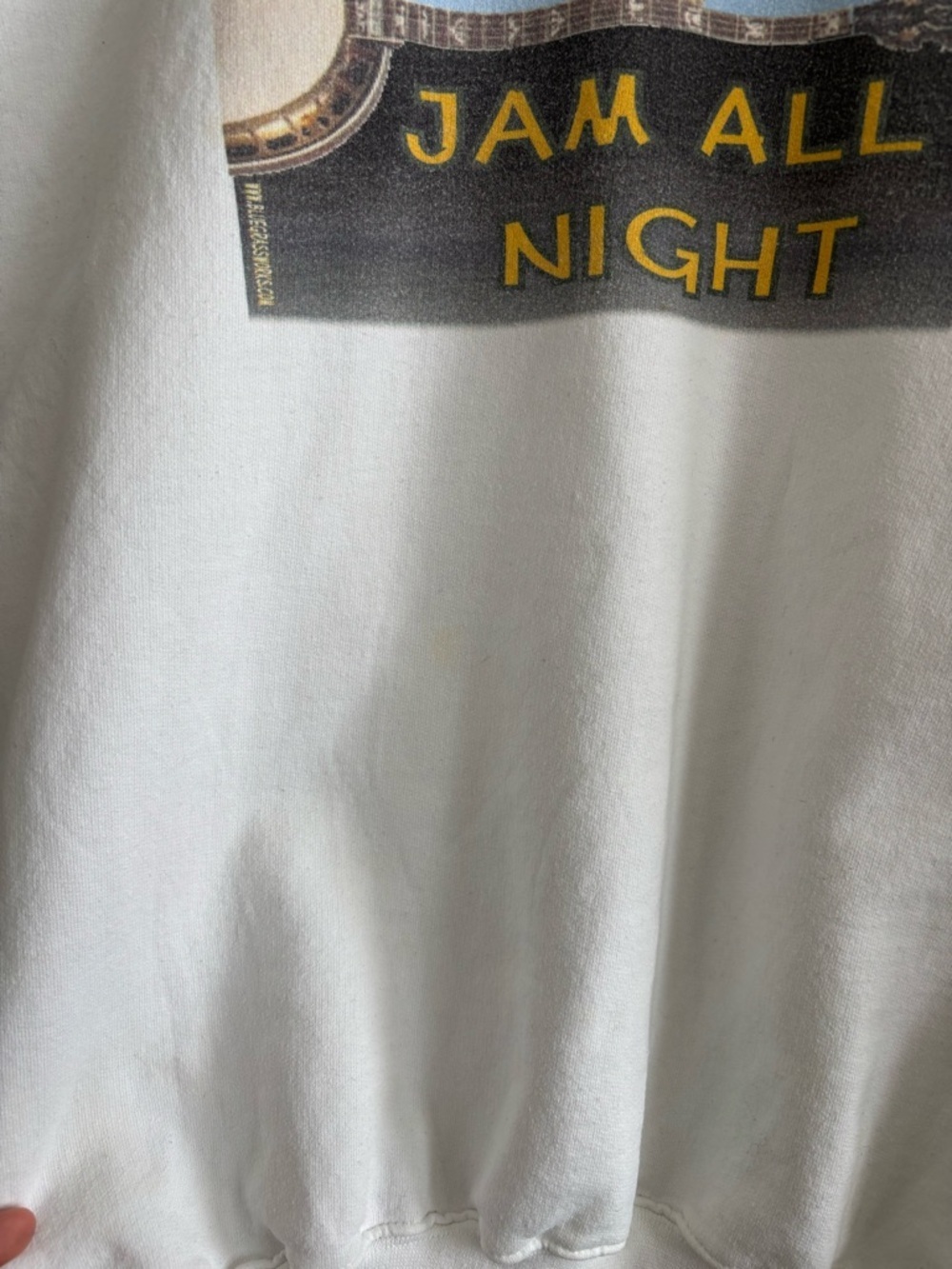 Vintage 90s Heavyweight Cotton Hanes Banjo Graphic Printed Sweatshirt - Picture 4 of 16